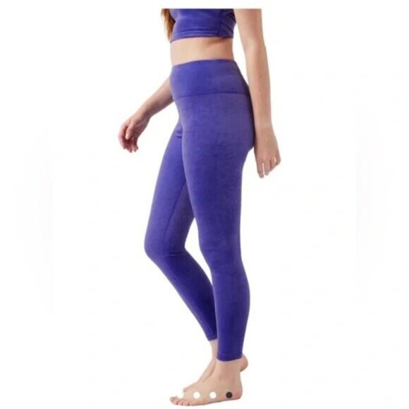 Athleta Elation Purple Velvet High Rise Tight Legging XXS Purple Blue - Picture 2 of 9